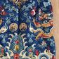 Late Qing Dynasty Embroidered Silk Dragon Robe