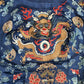 Late Qing Dynasty Embroidered Silk Dragon Robe