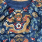 Late Qing Dynasty Embroidered Silk Dragon Robe