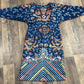 Late Qing Dynasty Embroidered Silk Dragon Robe