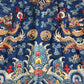 Late Qing Dynasty Embroidered Silk Dragon Robe