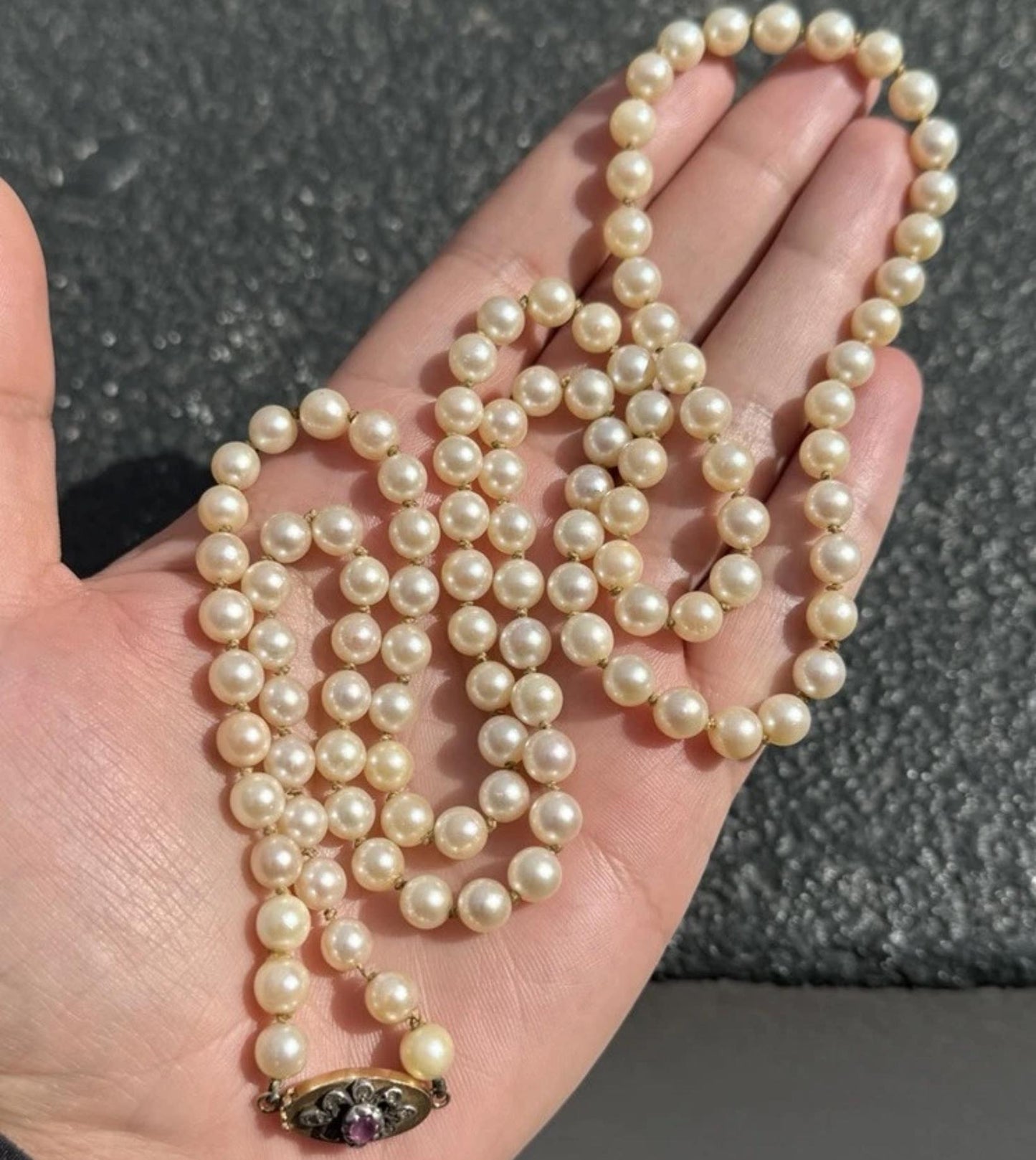 Rare H Stern Pearl Necklace With GIA Report Akoya Pearls