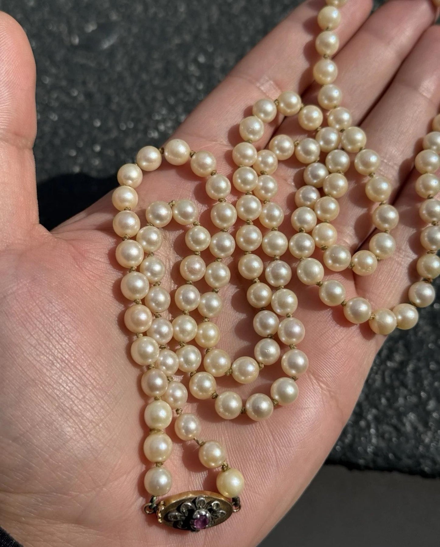 Rare H Stern Pearl Necklace With GIA Report Akoya Pearls