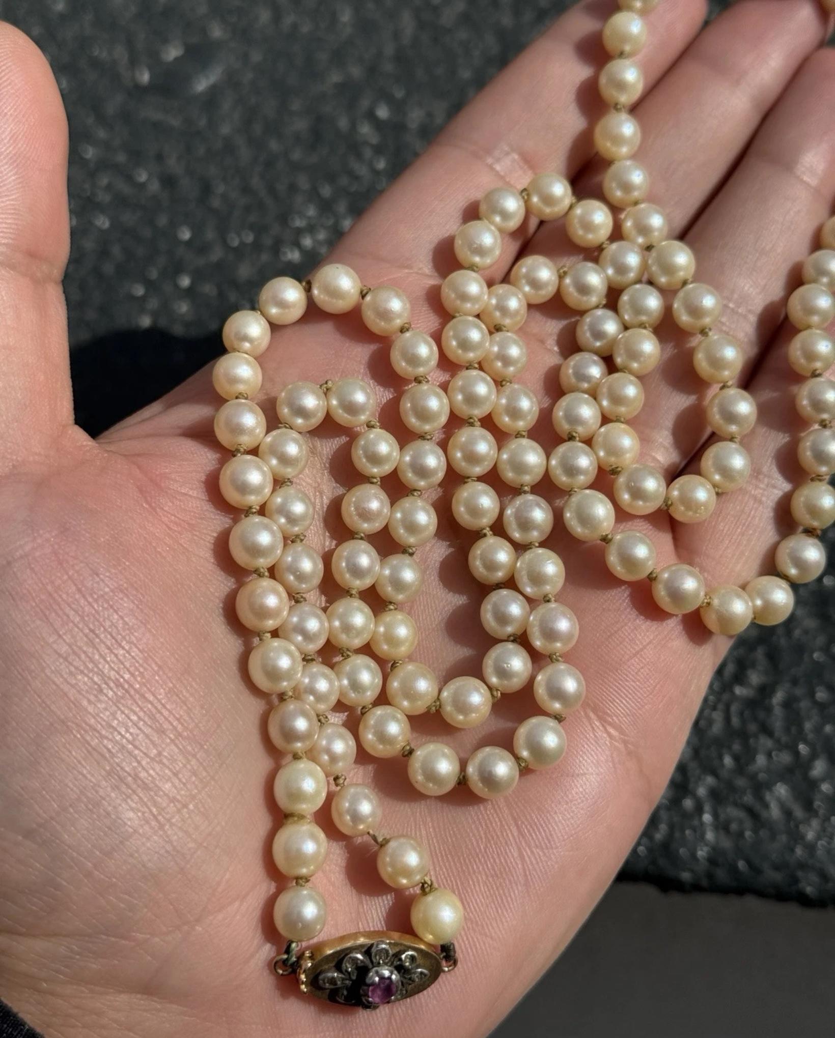 Rare H Stern Pearl Necklace With GIA Report Akoya Pearls