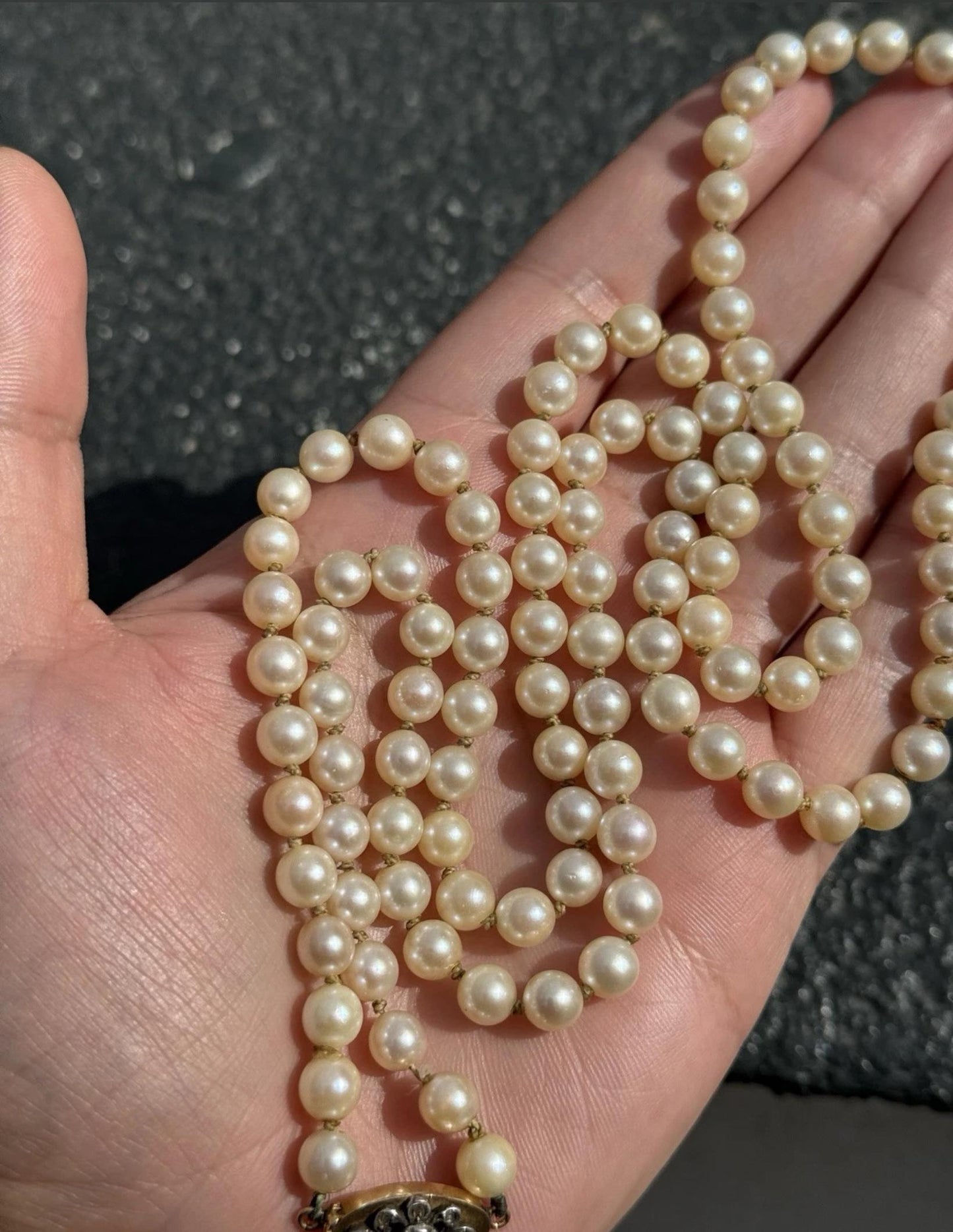 Rare H Stern Pearl Necklace With GIA Report Akoya Pearls