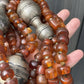 Massive Antique Chinese Tibetan Amber And Silver Necklace 290.44 Grams