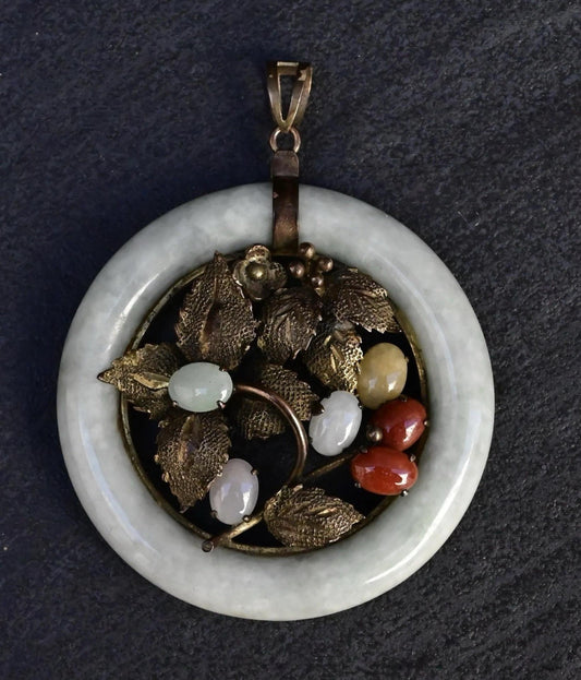 Gorgeous Antique Chinese Jade Pendant For Necklace