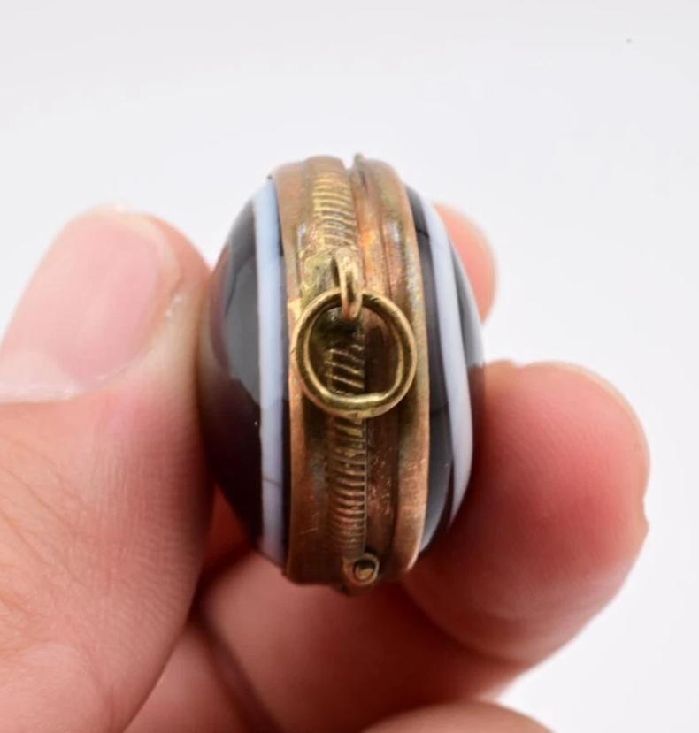 Gorgeous Victorian Period Agate Bullseye Locket