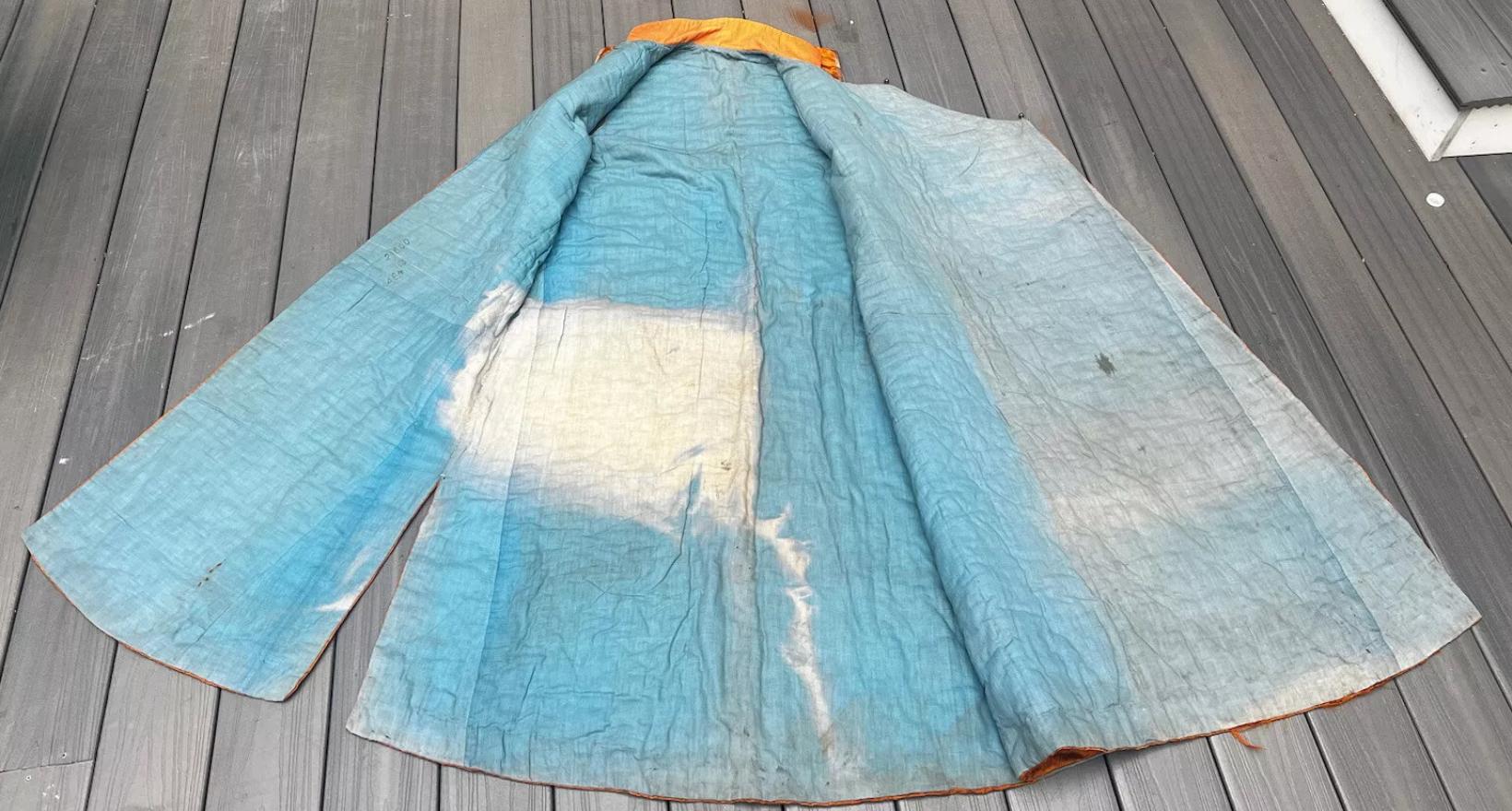 Fantastic Antique Chinese Silk Brocade Vest Dragons & Phoenixes Qing Period
