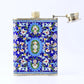 Amazing Antique Russian Enamel Silver Flask With Gorgeous Workmanship