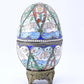 Lovely Antique Russian Enamel Silver Egg With Fine Workmanship