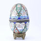 Lovely Antique Russian Enamel Silver Egg With Fine Workmanship