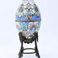 Outstanding Antique Russian Enamel Silver Egg With Floral Details