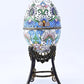 Outstanding Antique Russian Enamel Silver Egg With Floral Details
