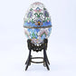 Outstanding Antique Russian Enamel Silver Egg With Floral Details