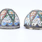 Marvelous Russian Enamel Silver Eggs With Swans
