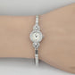 Exquisite Art Deco 14K White Gold & Diamond Ladies Cocktail Watch