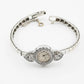 Exquisite Art Deco 14K White Gold & Diamond Ladies Cocktail Watch