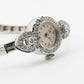 Exquisite Art Deco 14K White Gold & Diamond Ladies Cocktail Watch