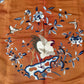 Antique Chinese Qing Dynasty Embroidered Silk Textile | 34x33”