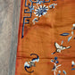 Antique Chinese Qing Dynasty Embroidered Silk Textile | 34x33”