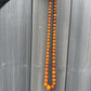 Fabulous Antique Amber Beaded Necklace Round Beads 38.65 Grams