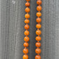 Fabulous Antique Amber Beaded Necklace Round Beads 38.65 Grams