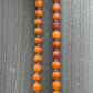 Fabulous Antique Amber Beaded Necklace Round Beads 38.65 Grams