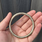 Antique Chinese Silver Dragon Bangle – 15.72g, 2.77” Diameter