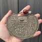 Antique Chinese Silver Longevity Pendant Necklace – 53.20g, 4.65” x 3.5”