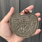 Antique Chinese Silver Longevity Pendant Necklace – 53.20g, 4.65” x 3.5”
