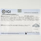 IGI Certified 1.72 CTW Diamond Halo Ring with Kite Side Diamonds Size 5