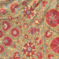 19th Century Uzbek Silk Embroidery Antique Pomegranate & Floral Suzani