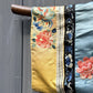 Qing Dynasty Blue Silk Embroidered Robe Peking Knot Details