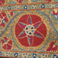 19th Century Uzbek Silk Embroidery Antique Pomegranate & Floral Suzani
