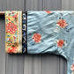Qing Dynasty Blue Silk Embroidered Robe Peking Knot Details