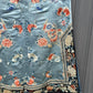 Qing Dynasty Blue Silk Embroidered Robe Peking Knot Details