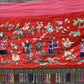 Very Large Late Qing Dynasty Narrative Chinese Silk Textile Panel