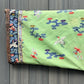 Antique Kesi Tapestry Silk Robe Crane & Cloud Motif Apple Green 69 x 52