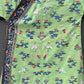 Antique Kesi Tapestry Silk Robe Crane & Cloud Motif Apple Green 69 x 52
