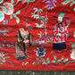 Very Large Late Qing Dynasty Narrative Chinese Silk Textile Panel