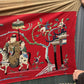 Massive Late Qing Dynasty Chinese Silk & Felt Narrative Textile Panel