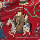 Massive Late Qing Dynasty Chinese Silk & Felt Narrative Textile Panel