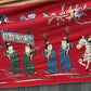 Massive Late Qing Dynasty Chinese Silk & Felt Narrative Textile Panel