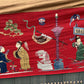 Massive Late Qing Dynasty Chinese Silk & Felt Narrative Textile Panel