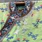 Antique Kesi Tapestry Silk Robe Crane & Cloud Motif Apple Green 69 x 52