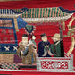 Massive Late Qing Dynasty Chinese Silk & Felt Narrative Textile Panel
