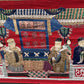 Massive Late Qing Dynasty Chinese Silk & Felt Narrative Textile Panel