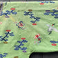 Antique Kesi Tapestry Silk Robe Crane & Cloud Motif Apple Green 69 x 52