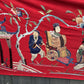 Massive Late Qing Dynasty Chinese Silk & Felt Narrative Textile Panel